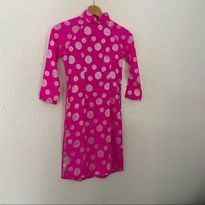 LIKE NEW Áo dài Vietnamese Tunic Dress Top | Traditional | Women’s | XXS-XS SILK
